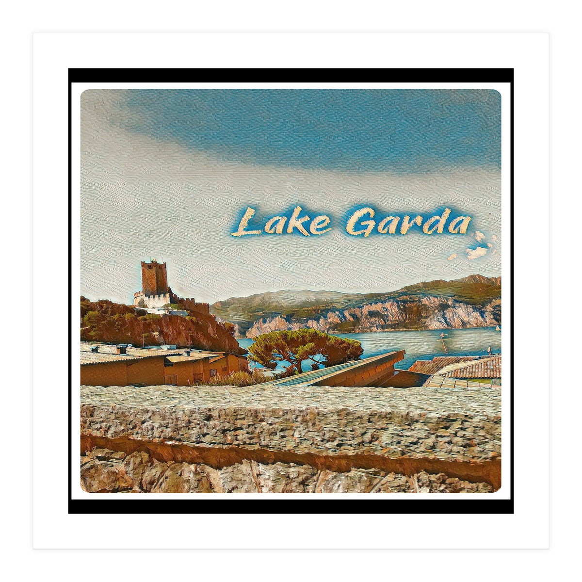 Malcesine Castle On Lake Garda (Print Only)