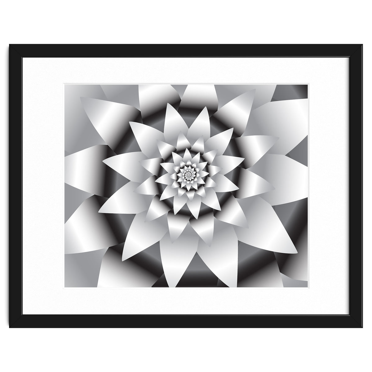 Abstract Modern Flower Design Art