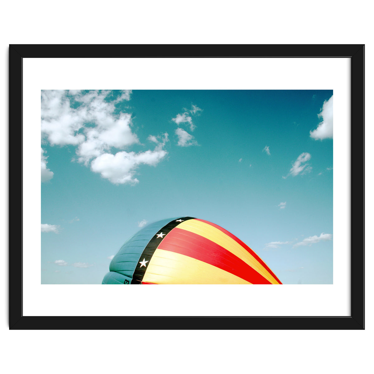 Air balloon over the blue sky
