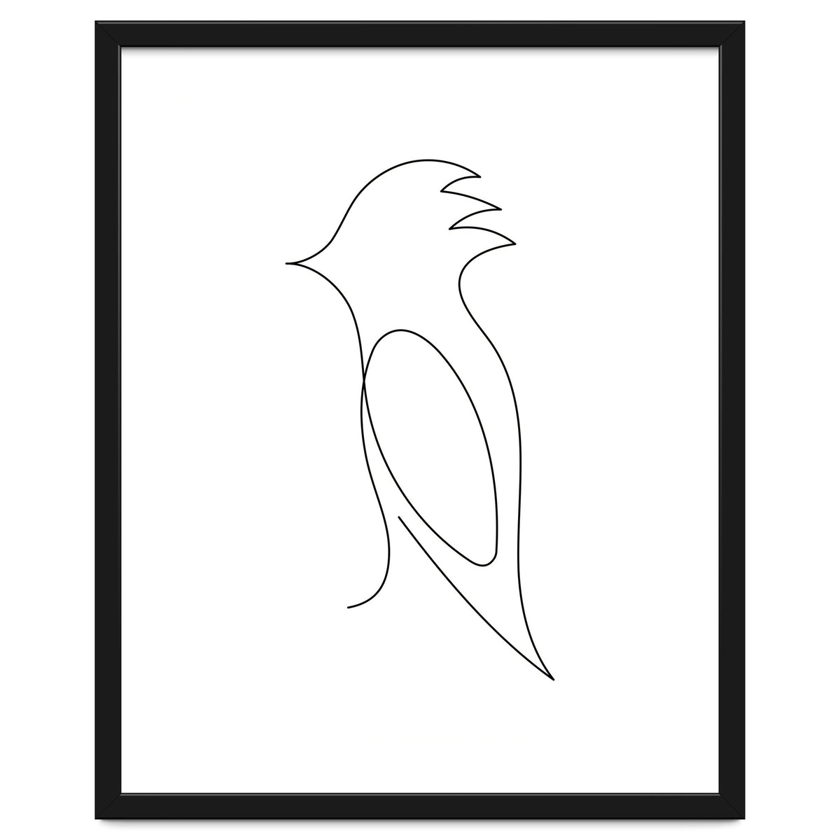 One Line Art Bird
