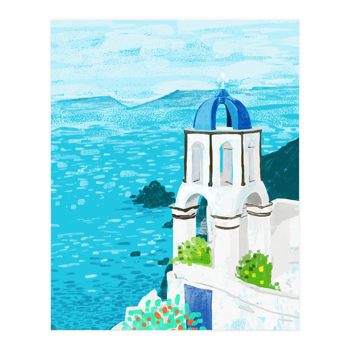 Greek Landscape (Print Only)