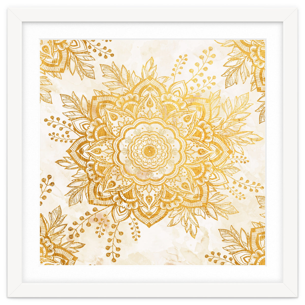 Queen Starring of Mandala-Gold Sunflower I