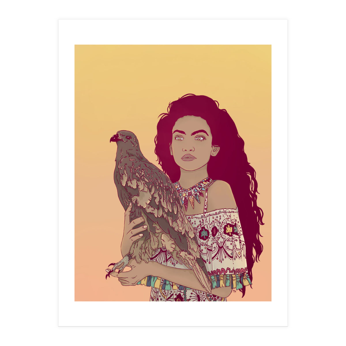 Falcon Lady (Print Only)