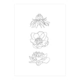 Hand Drawn Flowers (Print Only) thumbnail