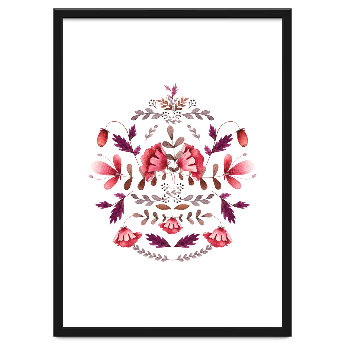 Scandinavian Folk Art Flowers