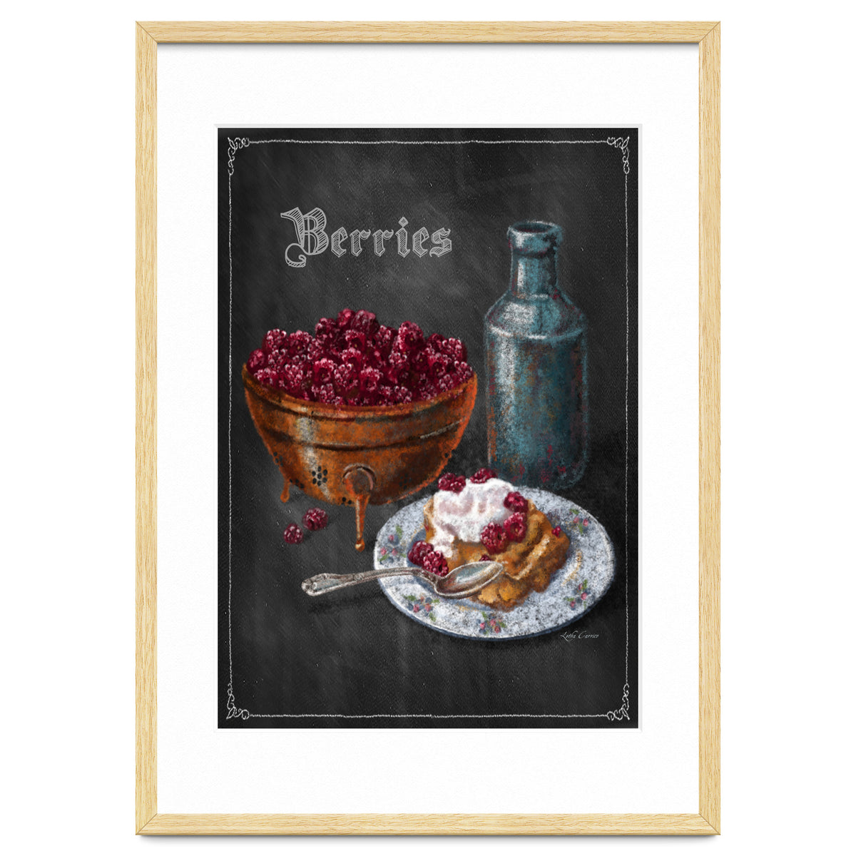 Berries Chalkboard Art