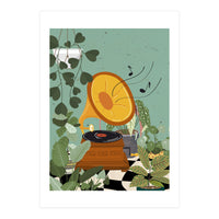 Phonograph in My Garden (Print Only)