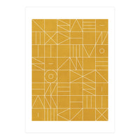 My Favorite Geometric Patterns No.4 - Mustard Yellow (Print Only)