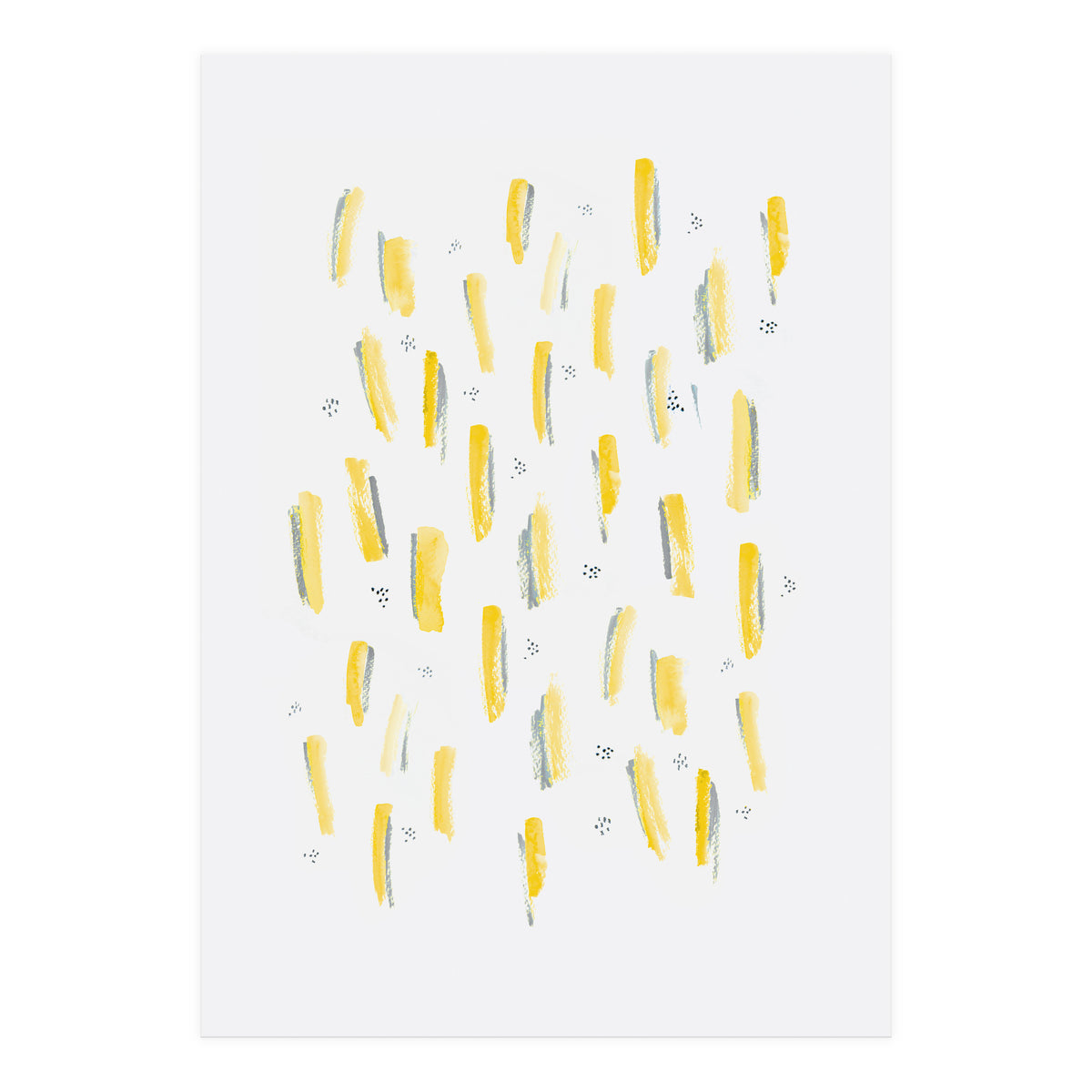 Brush Strokes Mustard (Print Only)