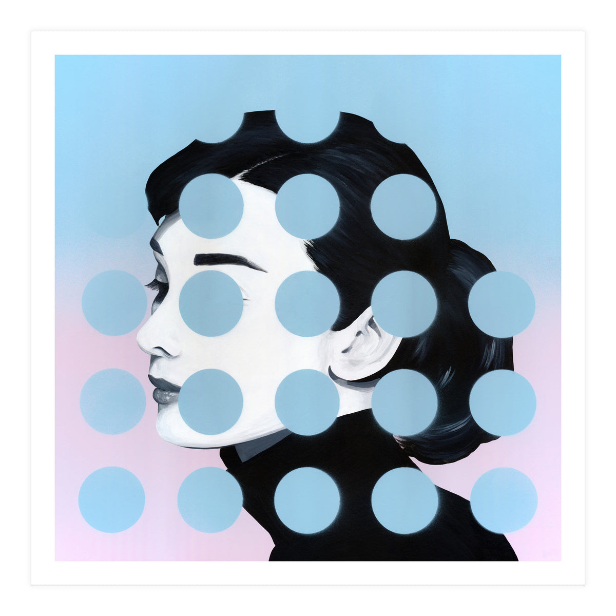 Audrey  Dots (Print Only)