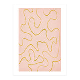 Pink and rust organic lines (Print Only) thumbnail