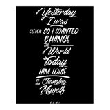 Changing Myself - Rumi Quote Typography (Print Only) thumbnail