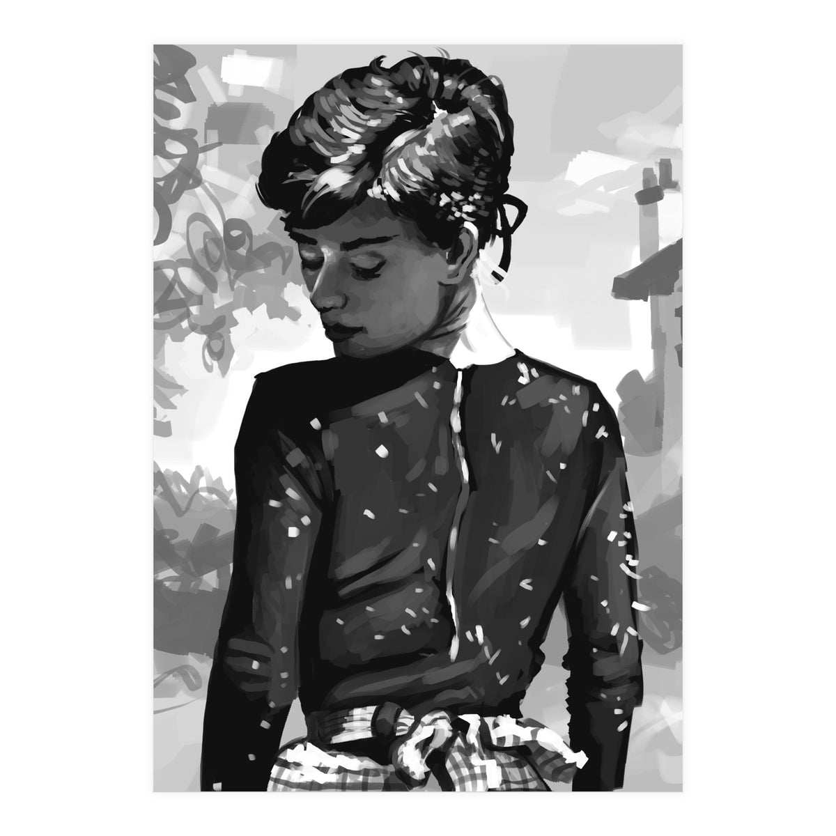 Audrey Monochrome (Print Only)