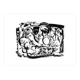Birds and Flowers - b&w (Print Only) thumbnail