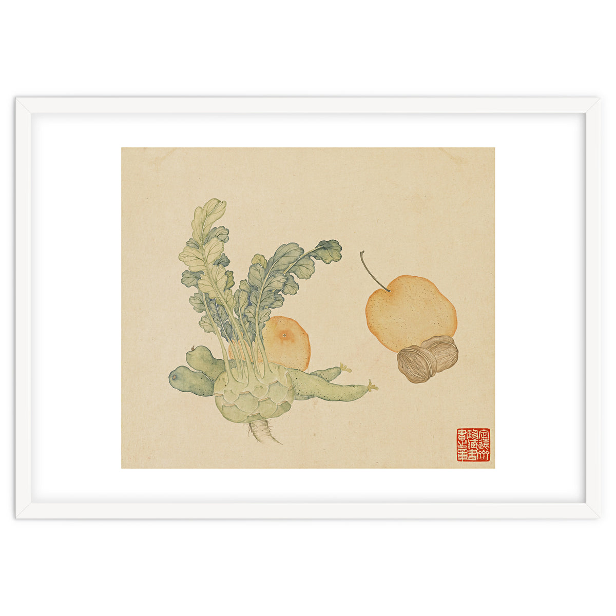 Wang Chengpi ~flowers And Vegetables, Vegetables, Fruits, Epiphyllum, Pears, Peppers