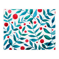 Watercolor Teal Branches (Print Only)