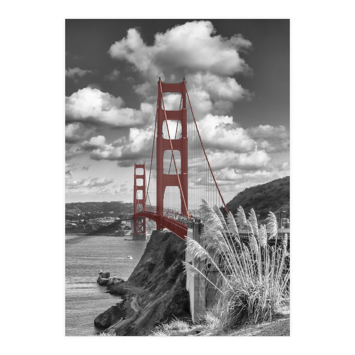 SAN FRANCISCO Golden Gate Bridge | colorkey  (Print Only)