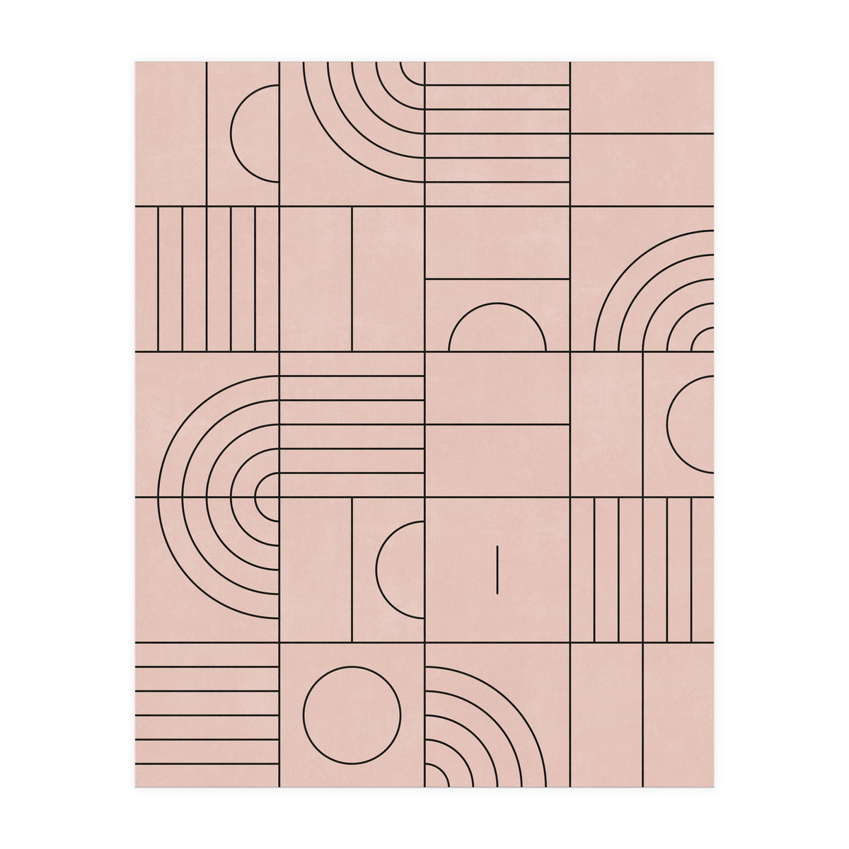 My Favorite Geometric Patterns No.20 - Pale Pink (Print Only)