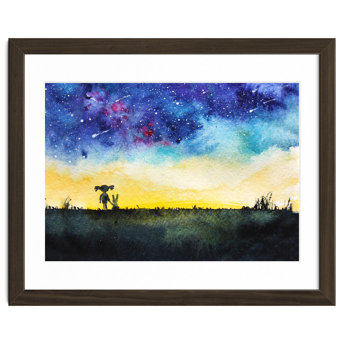 Baby girl's wishes || watercolor for nursery, kids room