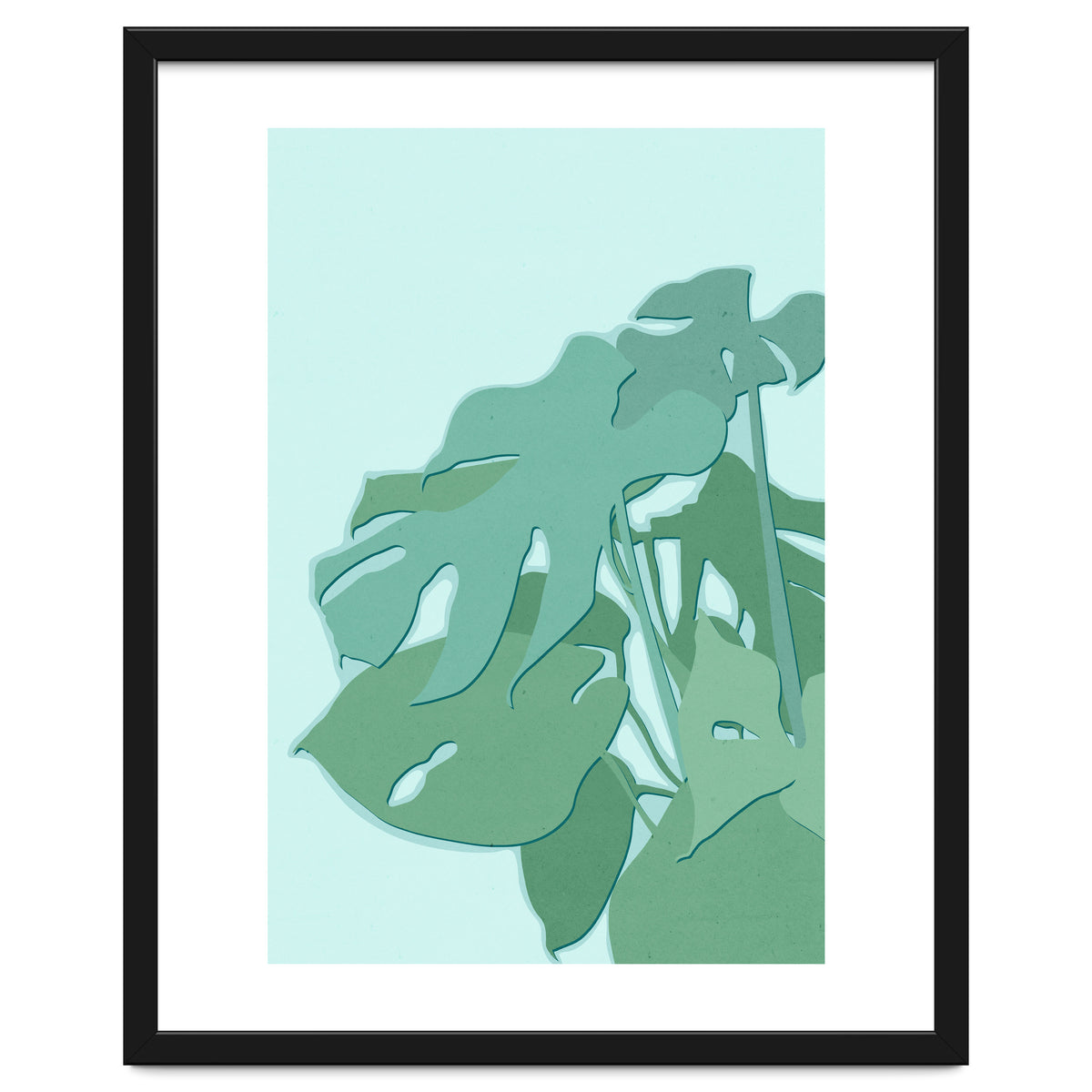 Minimal Monstera Leaves - Greener Eden