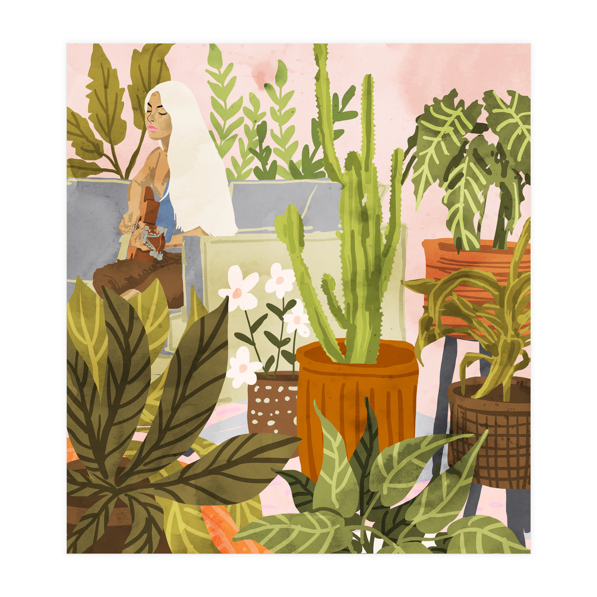 Playing For My Plants (Print Only)