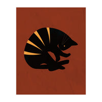 Black Cat Modern Terracotta (Print Only)