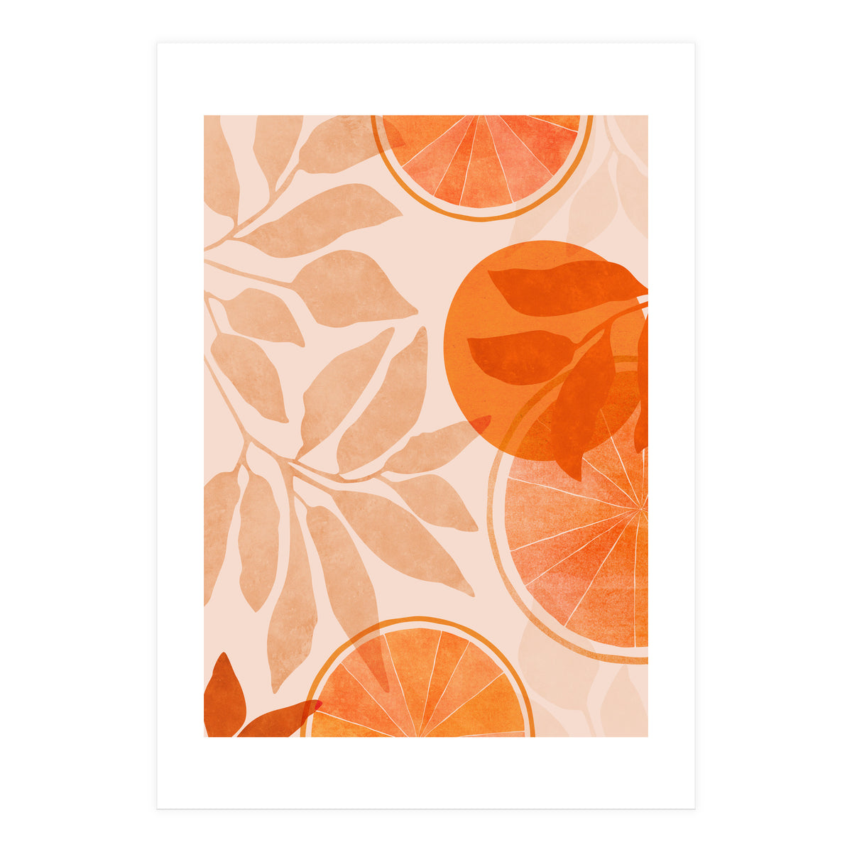 Orange Citrus Collage (Print Only)