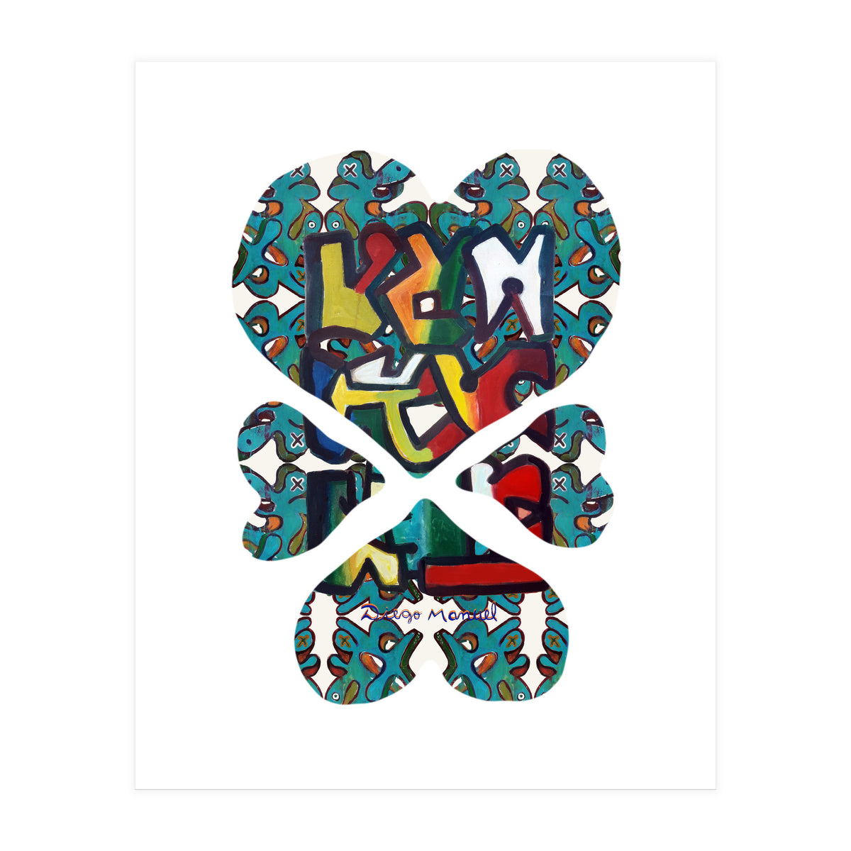 4 Corazones 7  (Print Only)