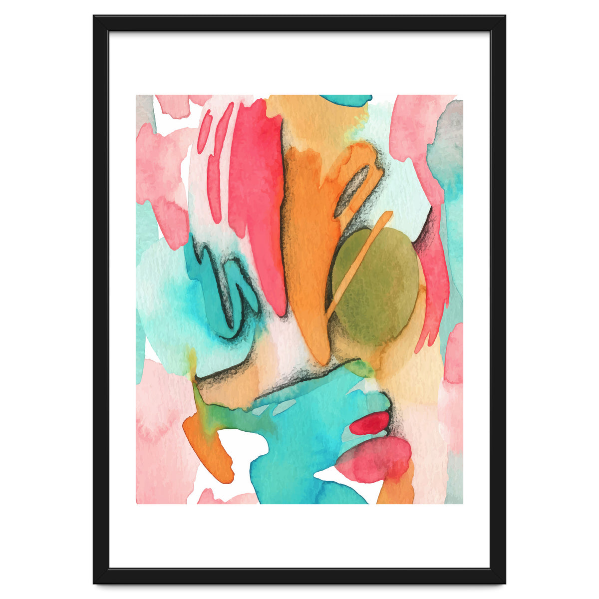 Abstract Watercolor Art