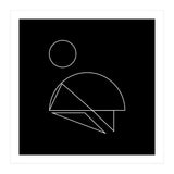 Mountain climber | minimal geometric (Print Only) thumbnail