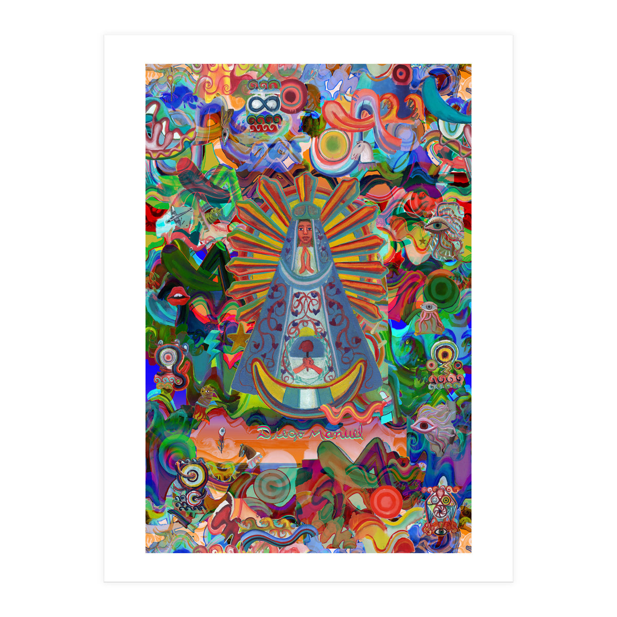 Virgen Y Graffiti 2 (Print Only)