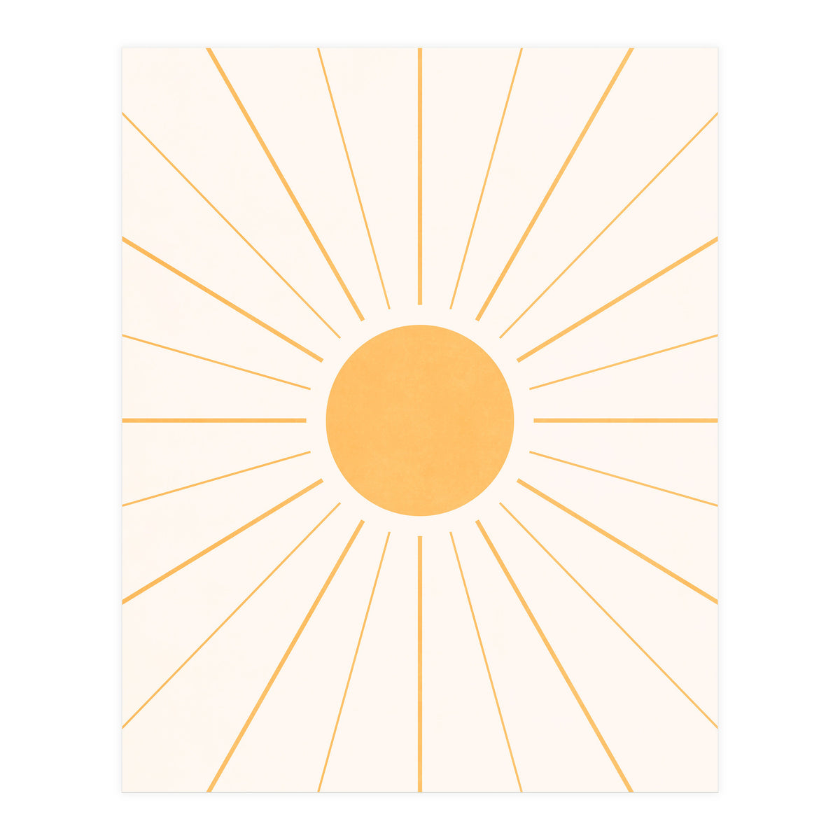 SUN IN LINE - GOLD (Print Only)