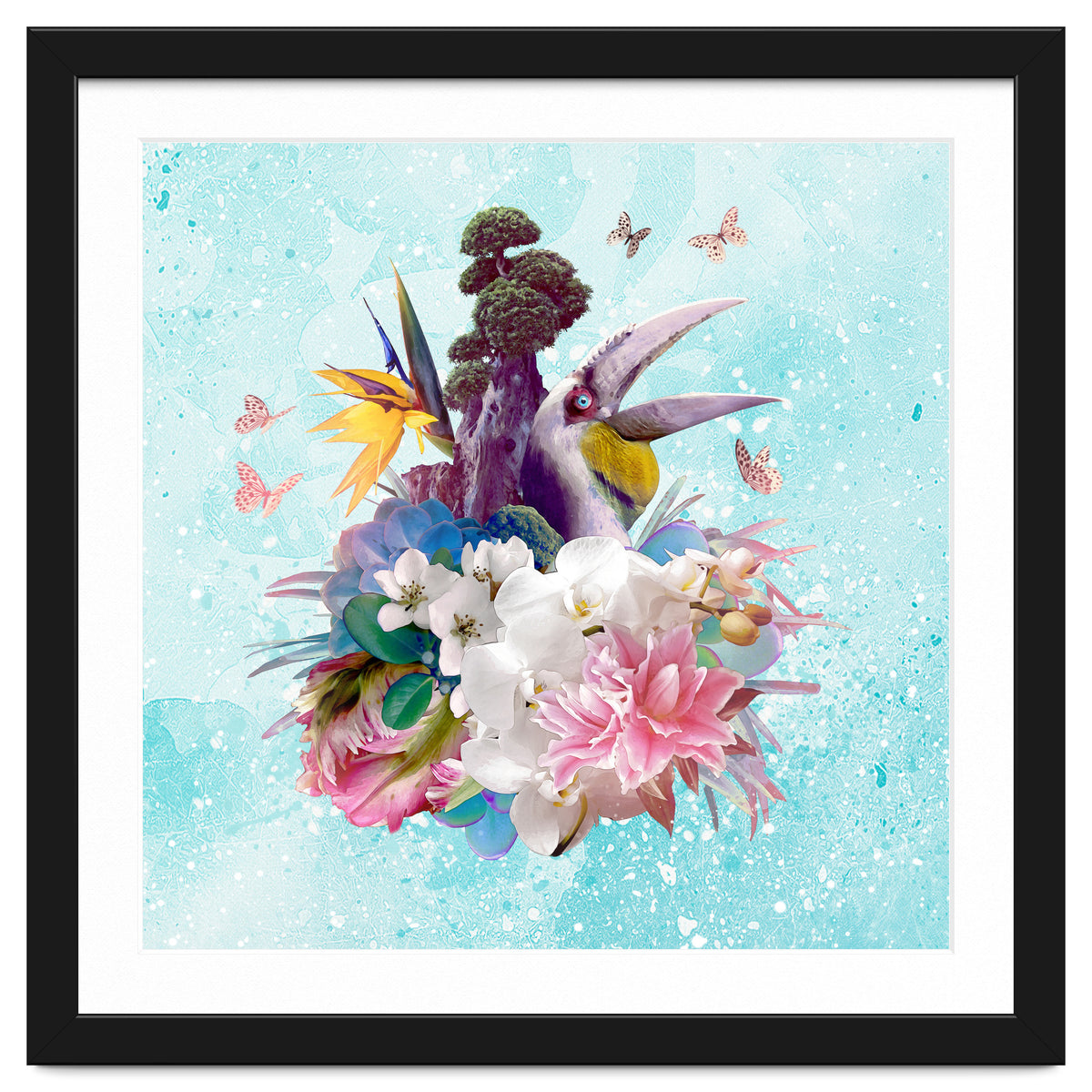 Floral Hornbill Blue