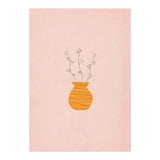 Pink and orange botanical art (Print Only) thumbnail