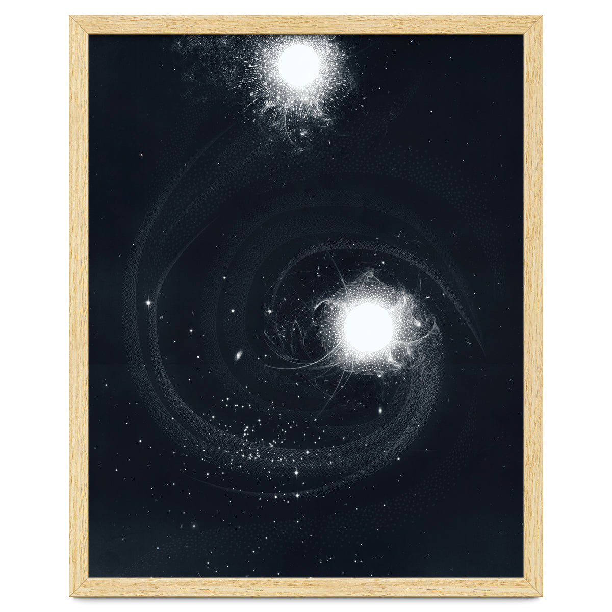 Vintage Cosmos: Double Spiral Nebula