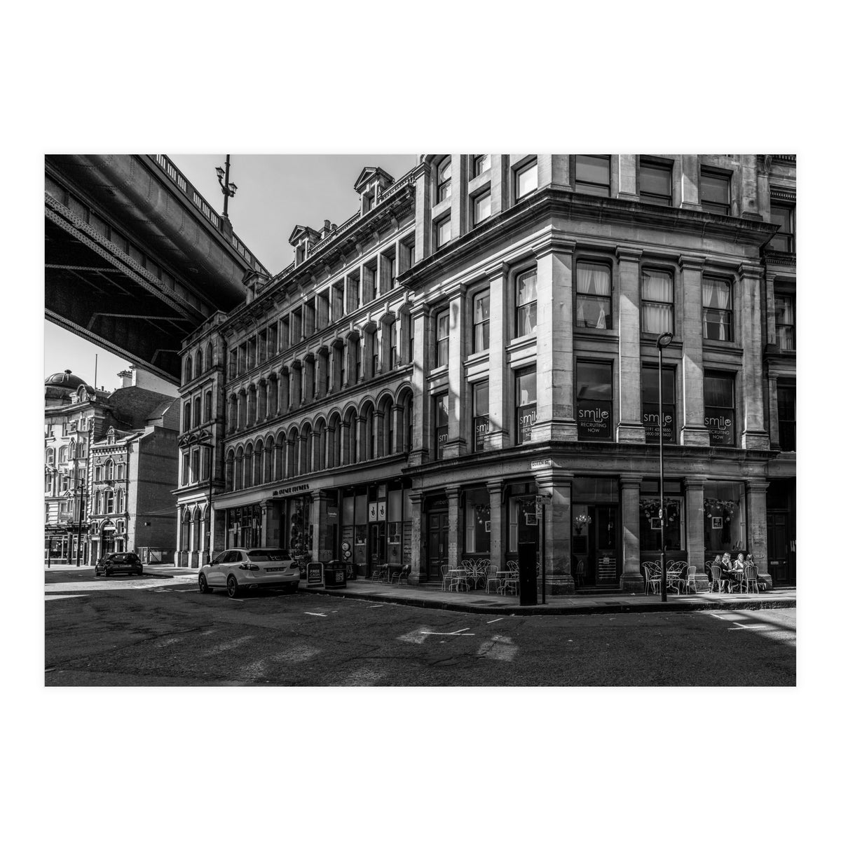 Dene st Newcastle monochrome (Print Only)