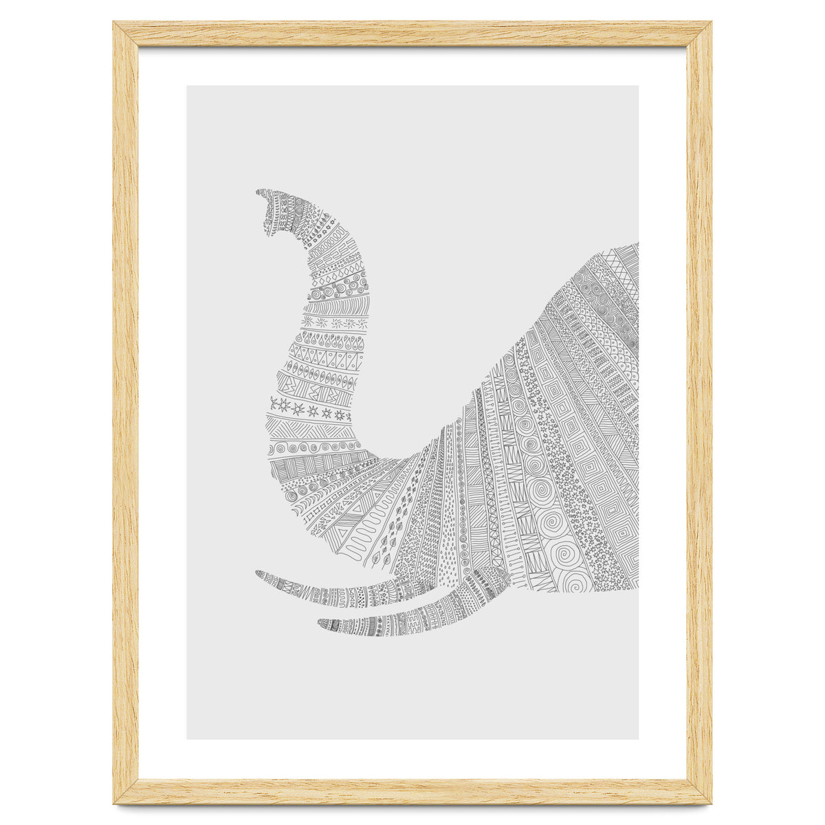 Elephant Grey Poster