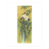 Cranes At The Top Of A Waterfall (Print Only) thumbnail