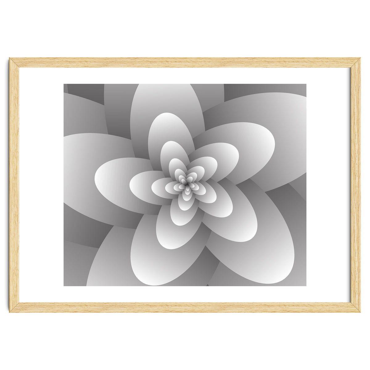 3d Abstract Floral Spiral
