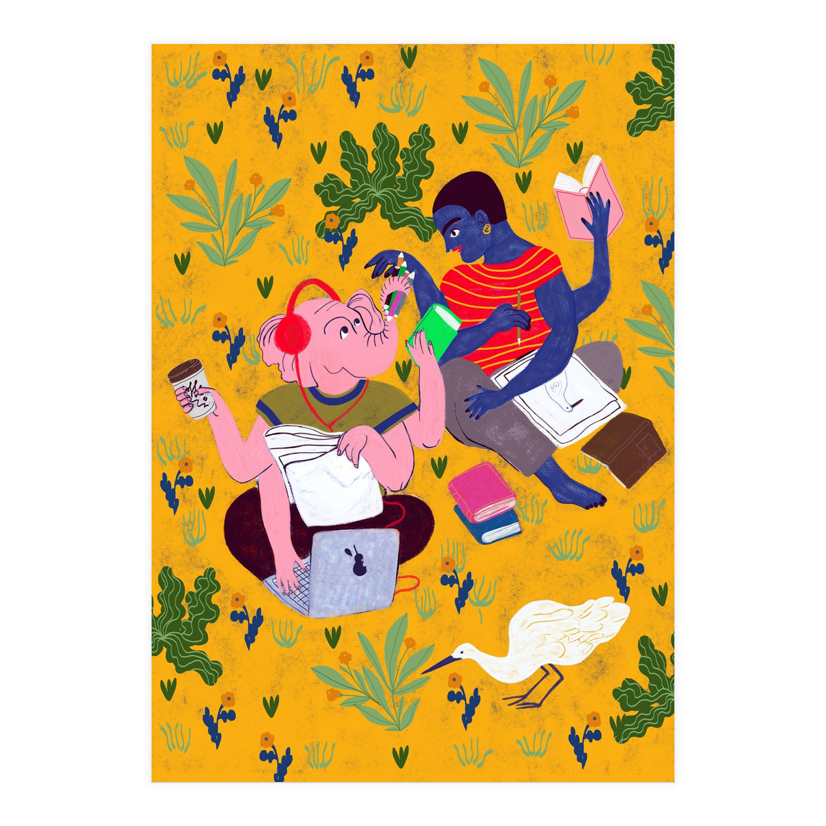 Sketching In The Park (Print Only)