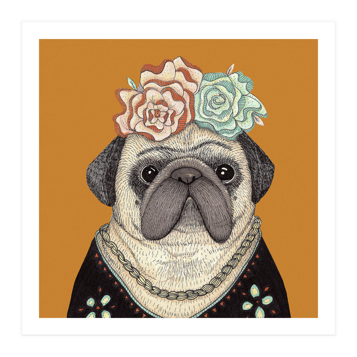 Frida Pug 7000 (Print Only)