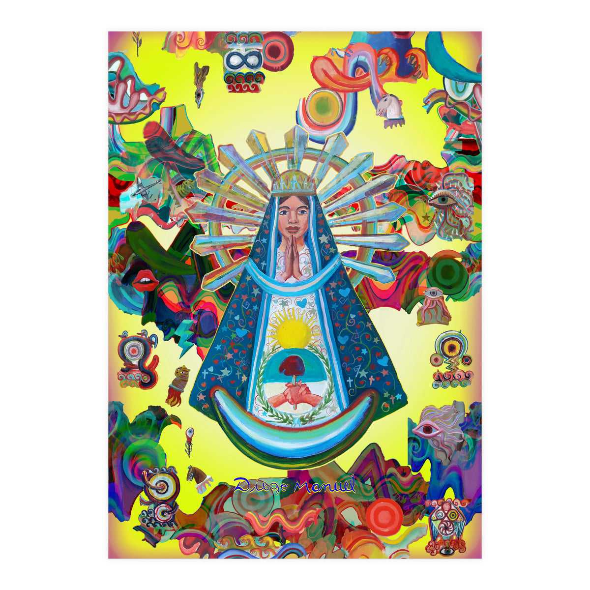 Virgen Y Graffiti 27 (Print Only)