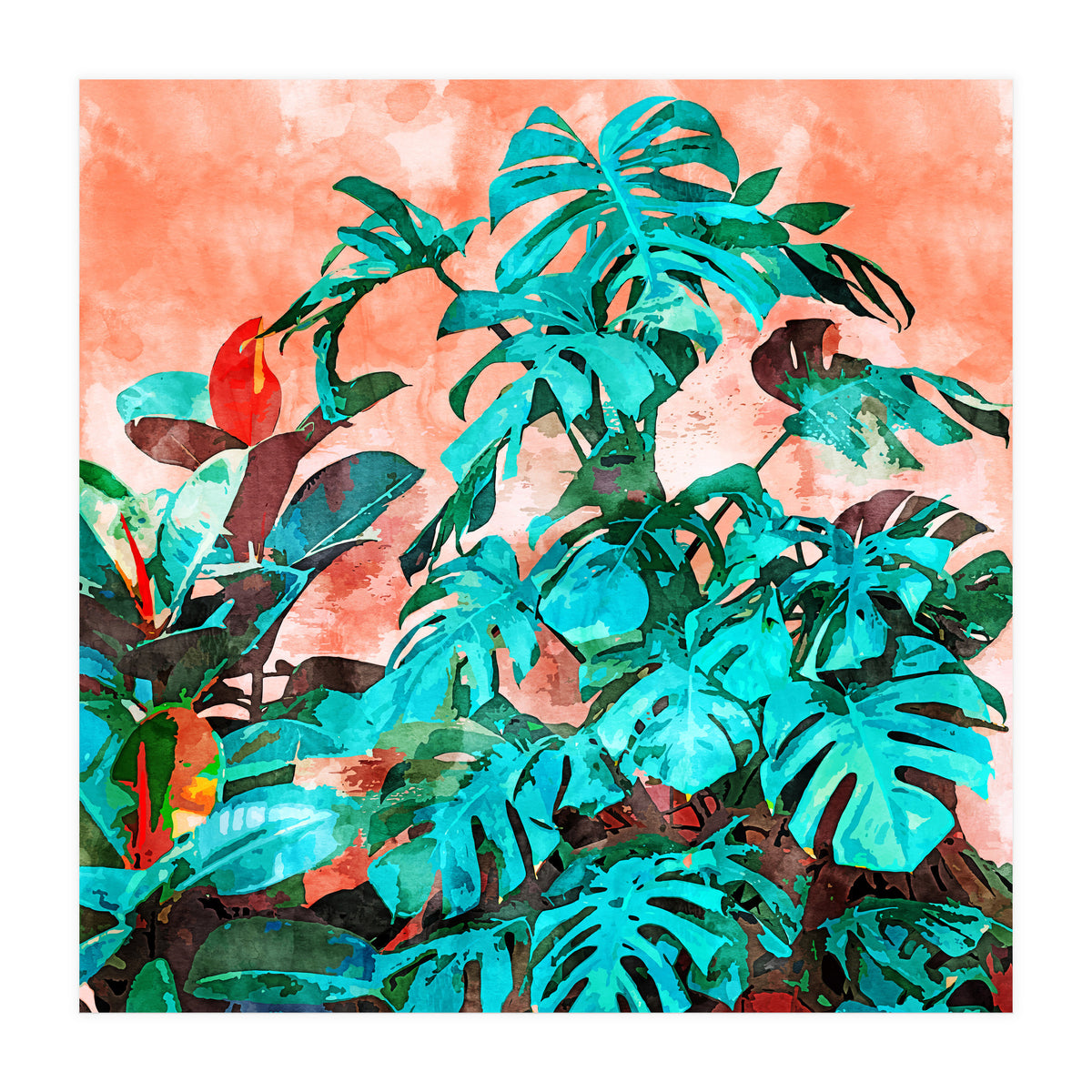 Monstera In My Backyard (Print Only)