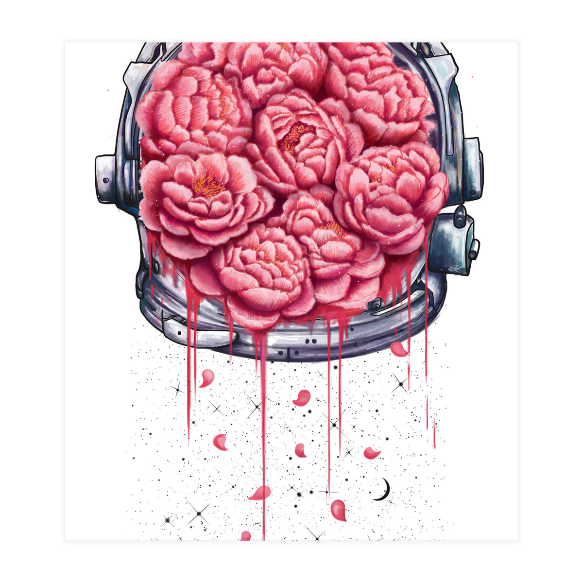 Cosmic Peonies (Print Only)