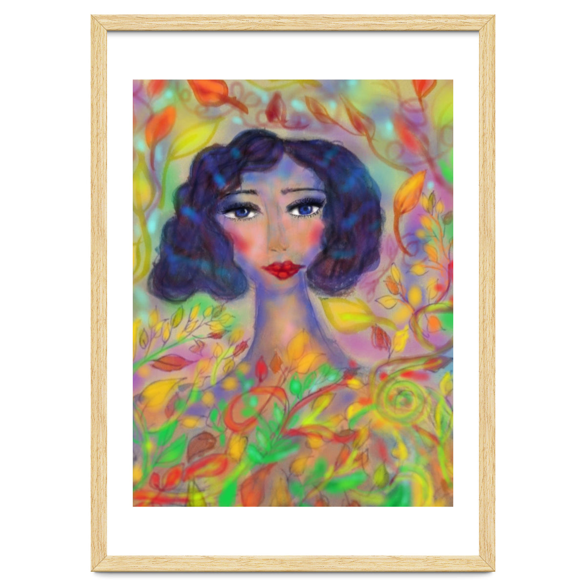 A GIRL IN AN ENCHANTED FOREST