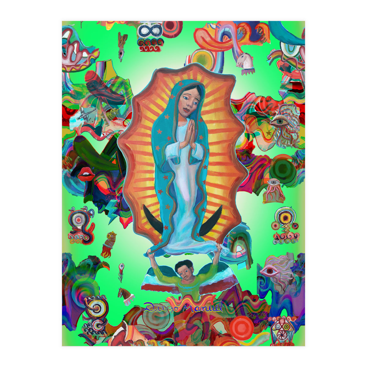 Virgen Y Graffiti 18 (Print Only)