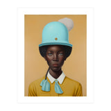 Girl in Hat Portrait Painting (Print Only) thumbnail