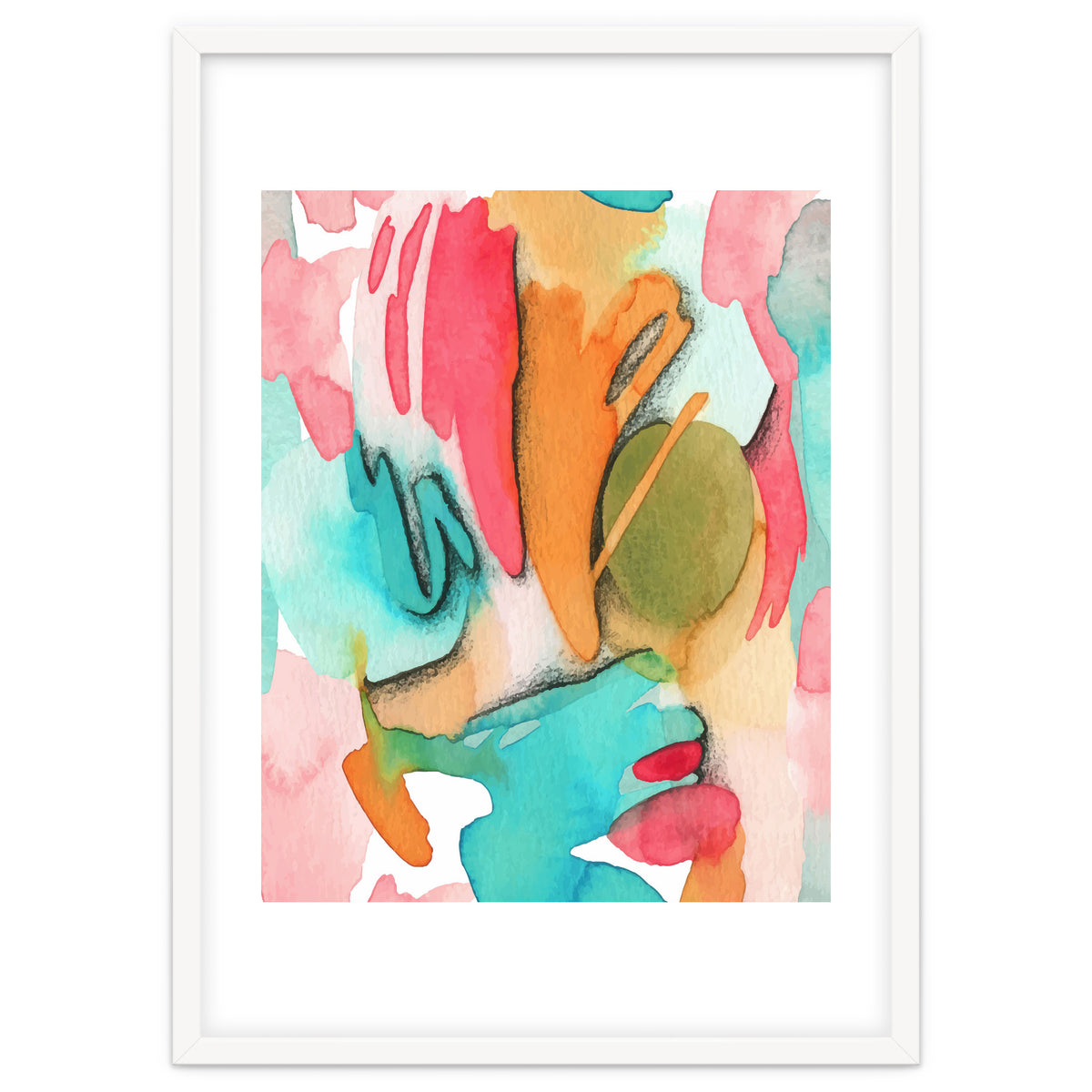 Abstract Watercolor Art
