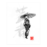 Geisha and umbrella (Print Only) thumbnail