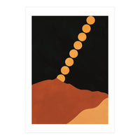 Mountain Hills Moon Earth Tones (Print Only)